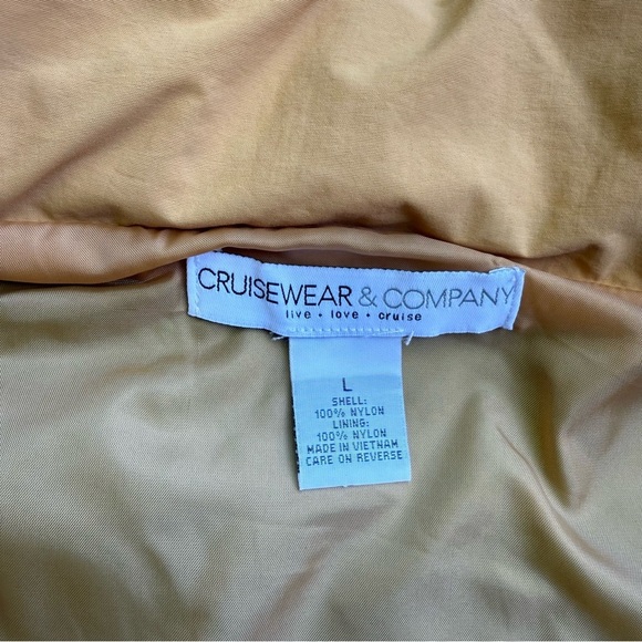 CruiseWear & Company Men's Rain Jacket Windbreaker Yellow Green Hooded Alaska L - Picture 4 of 7